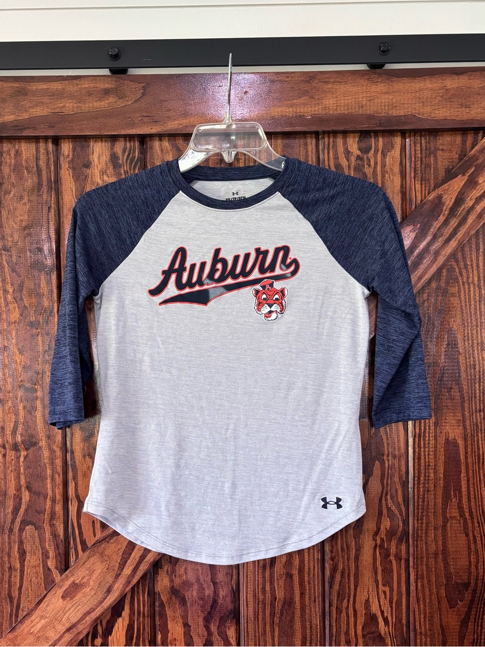 Women’s Under Armour Auburn Raglan Baseball Tee